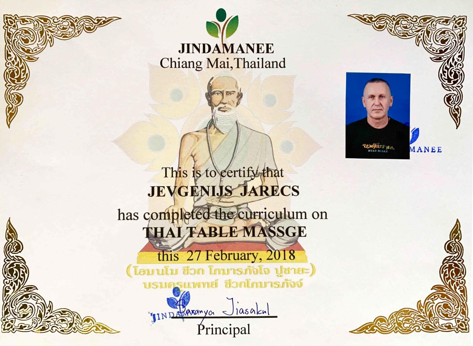 Thai table massage (2018)