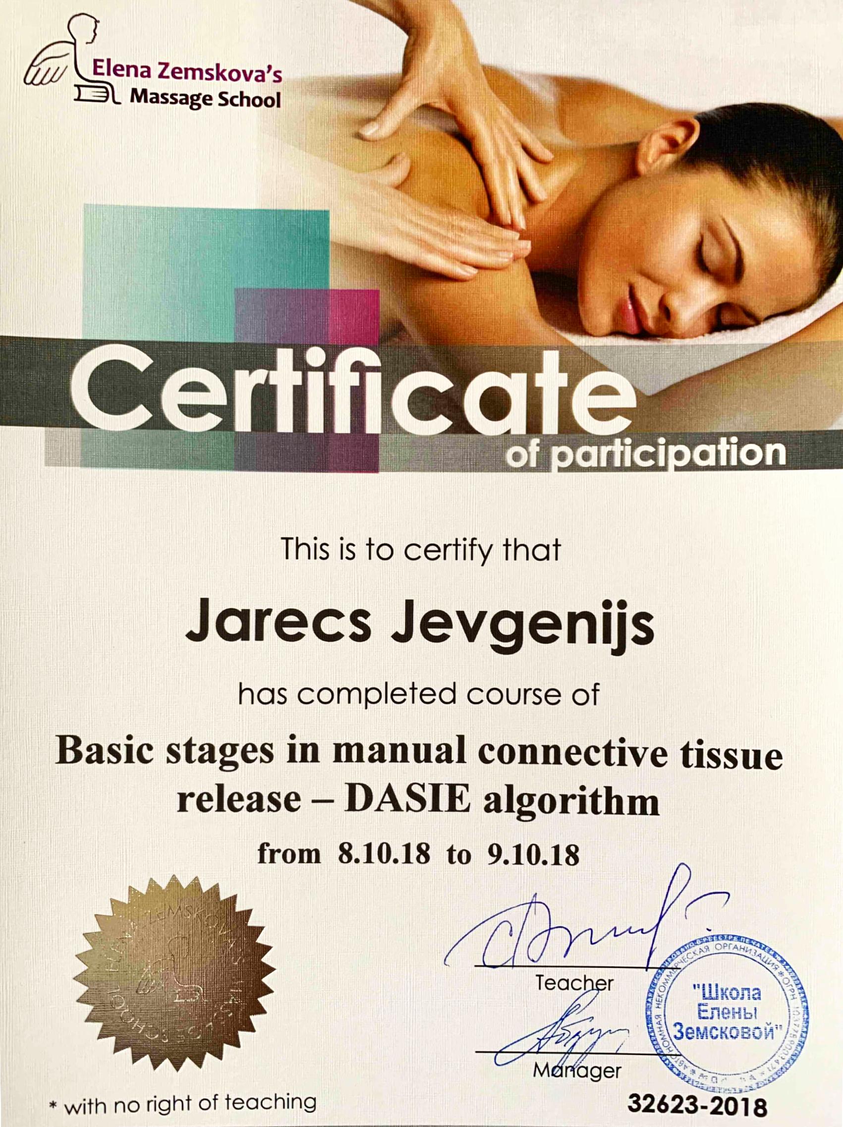 Connective tissue release DASIE (2018)